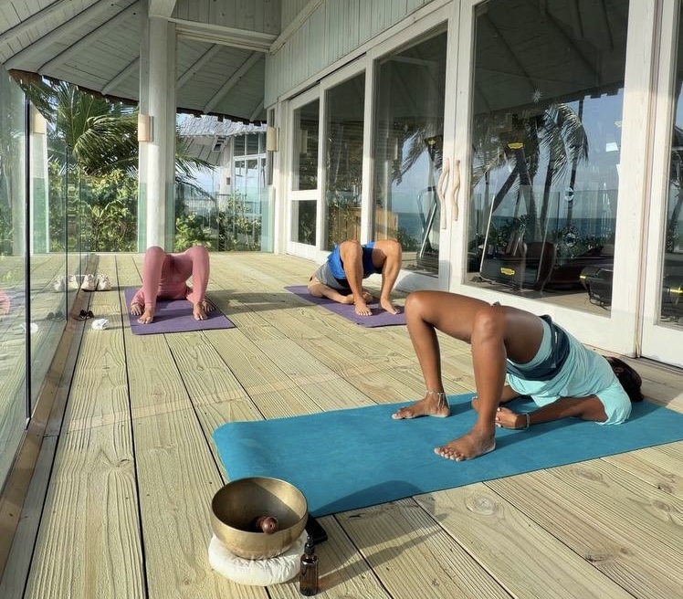 Teaching at a Maldivian resort