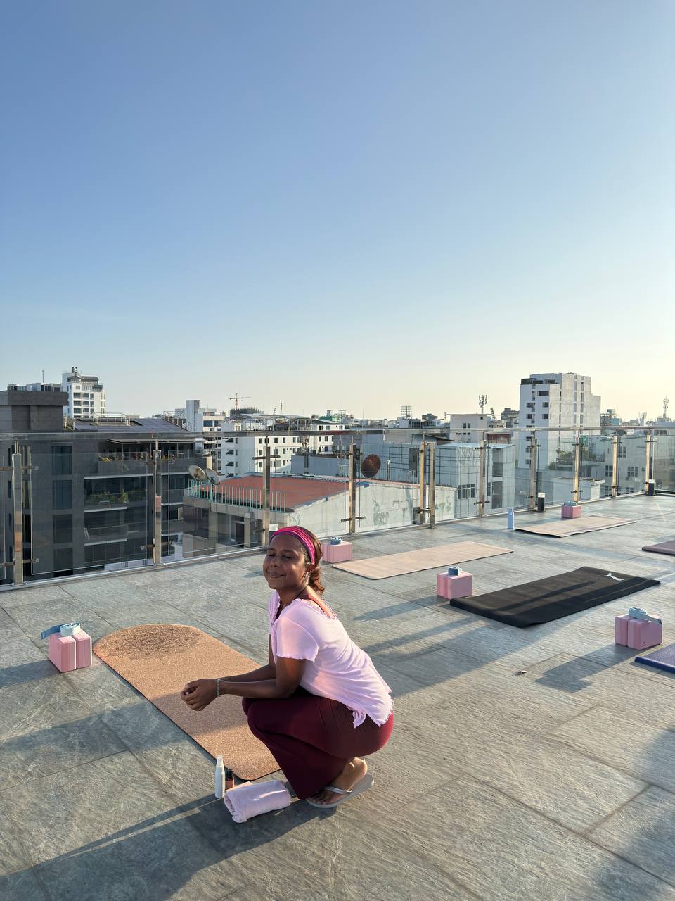Zey on a Malé rooftop